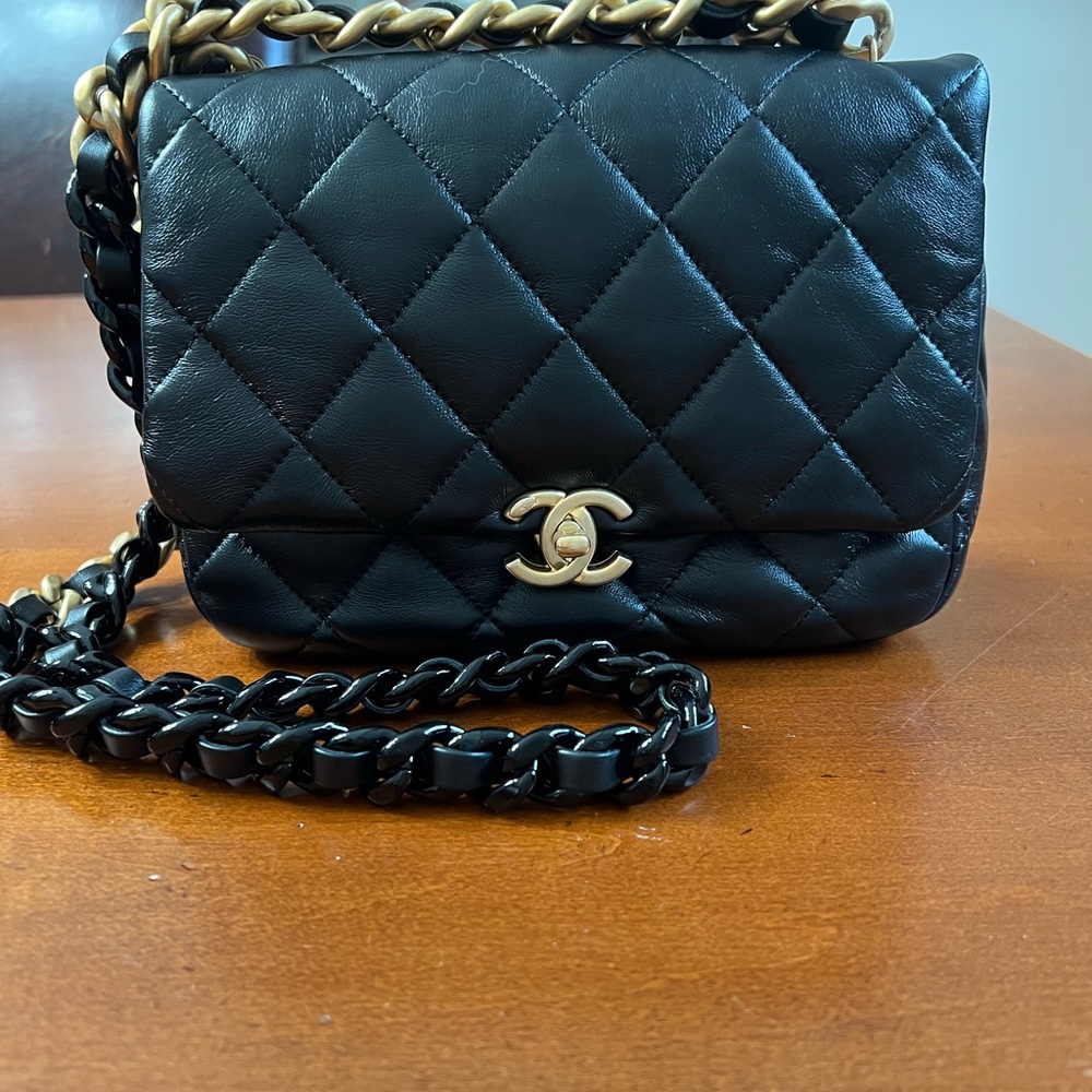 Chanel Black Quilted Leather Bag